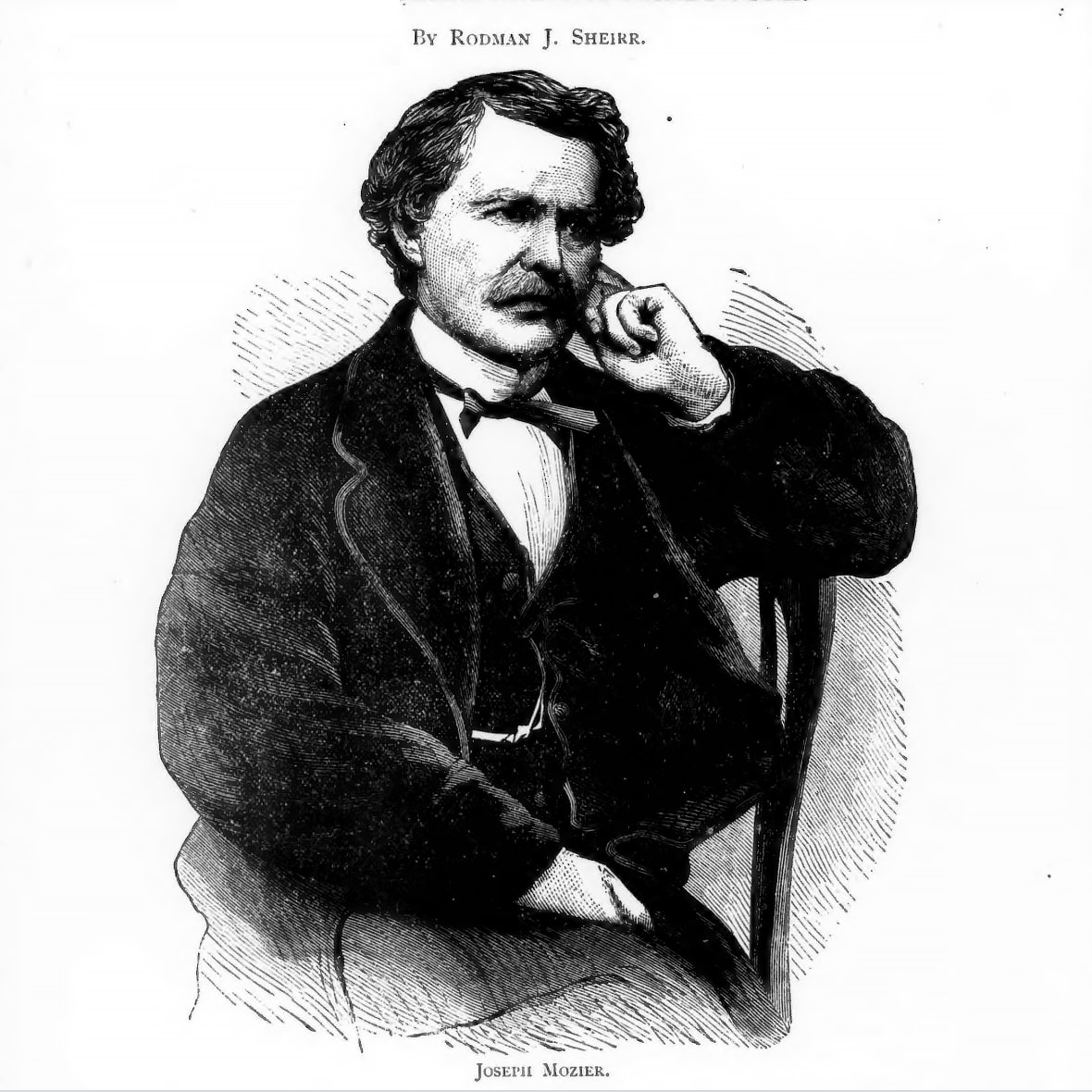 etching of Joseph Mozier